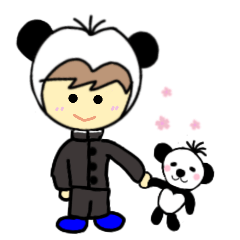 [LINEスタンプ] 楽描き♪るるパンダファミリー 挨拶日常編