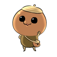 [LINEスタンプ] どんぐりくん（仮）