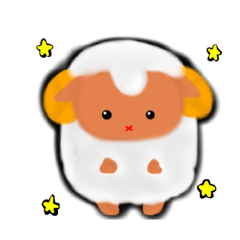 [LINEスタンプ] ひつじのメルメル