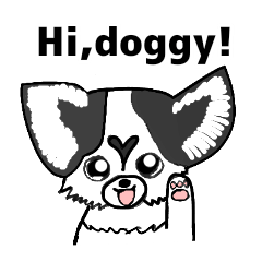 [LINEスタンプ] Hi,doggy！の画像（メイン）