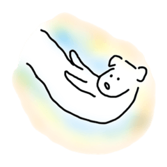 [LINEスタンプ] 昨日もやっぱり白いいぬ