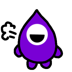 [LINEスタンプ] 未確認生物サクムラサキ04・無気力編