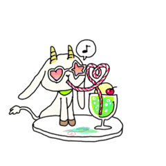 [LINEスタンプ] ヤギのくらし