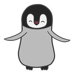 [LINEスタンプ] にこにこペンギン