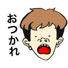 [LINEスタンプ] 全部同じ顔スタンプ。