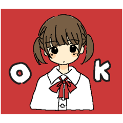 [LINEスタンプ] 制服がーるず