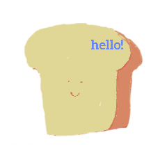 [LINEスタンプ] 顔のバランスが悪いパン
