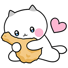 [LINEスタンプ] チキン屋の猫