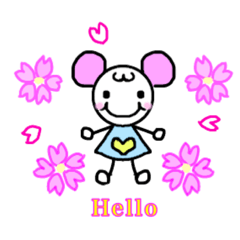 [LINEスタンプ] 春ver.日常／あいさつスタンプ☺︎