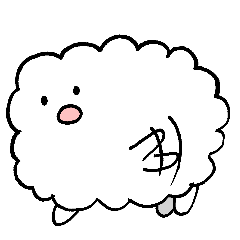 [LINEスタンプ] もふもふ族のふもも