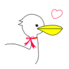 [LINEスタンプ] ペリカンちゃん