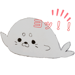 [LINEスタンプ] めんこい アザラシ