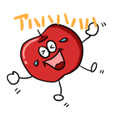 [LINEスタンプ] Rin-chan 使いやすいりんごのすたんぷ！