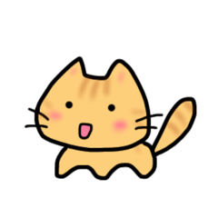 [LINEスタンプ] 茶トラねこの日常 あいさつ