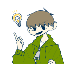 [LINEスタンプ] ごく普通の男の子だ！