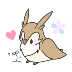 [LINEスタンプ] ふんわりフクロウのはっさく♡敬語で挨拶