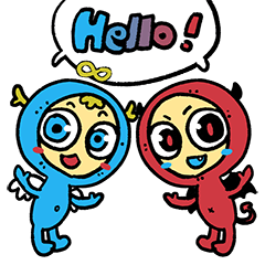 [LINEスタンプ] ミカとルサ