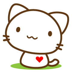 [LINEスタンプ] サポート猫のシロちゃん♡