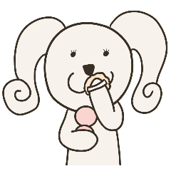 [LINEスタンプ] 可愛い子犬ダロンの一日。の画像（メイン）