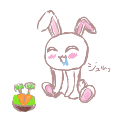 [LINEスタンプ] ゆるゆる世界のうさみん（らくがき）