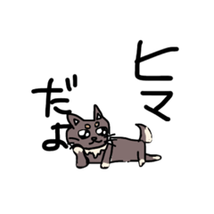 [LINEスタンプ] 黒豆柴のさくらちゃん