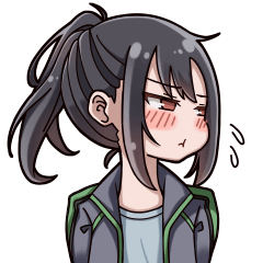 [LINEスタンプ] ポニーテール少女
