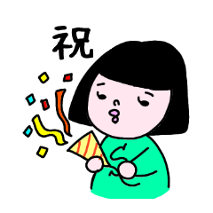 [LINEスタンプ] おかっぱSちゃん1
