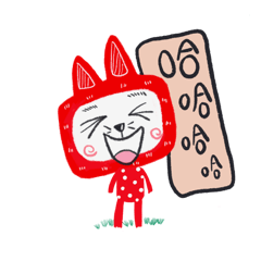 [LINEスタンプ] TV Cat Chinese