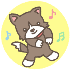 [LINEスタンプ] かわゆい犬のスタンプ 日常会話