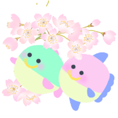 [LINEスタンプ] ふぐちゃん 春