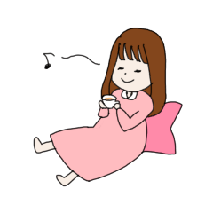 [LINEスタンプ] ほんわか女の子です⭐