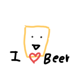 [LINEスタンプ] ビールくんとカンパイ