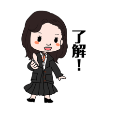 [LINEスタンプ] 愛され麻莉奈の日常