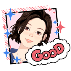 [LINEスタンプ] 東 奈蝶のあいさつスタンプ2