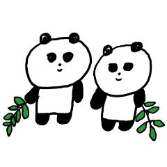 [LINEスタンプ] 笹の葉大好きパンダちゃんの画像（メイン）