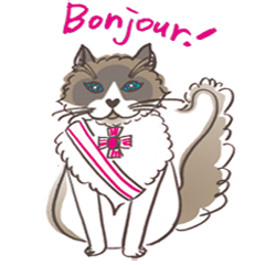 [LINEスタンプ] ”マムールCat” オスカルの高貴なスタンプ