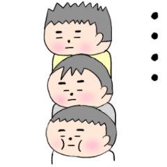 [LINEスタンプ] 「毎日使える」3つ子のポンちゃん