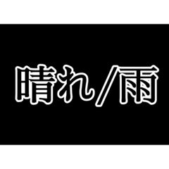 [LINEスタンプ] 今・明日の天気予報スタンプ‼︎