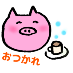 [LINEスタンプ] のんびりコブタの日常会話