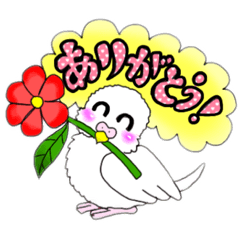 [LINEスタンプ] アルビノ☆セキセイインコ