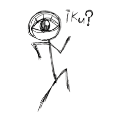 [LINEスタンプ] 不思議な瞳目ちゃん
