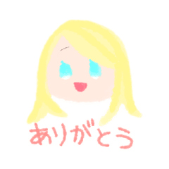 [LINEスタンプ] 金髪碧眼女性 表情スタンプ＆おまけ猫