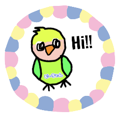 [LINEスタンプ] ピーちゃんの言葉少なめしぐさだけ