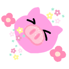 [LINEスタンプ] マイクロブタのブーちゃんその②