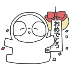 [LINEスタンプ] 毎日頑張るなまけものとパーカーの女の子。