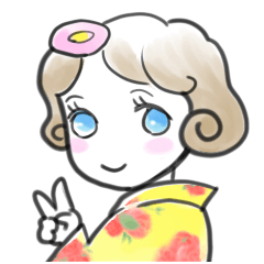 [LINEスタンプ] 着物女子つや姫ちゃん