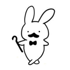 [LINEスタンプ] ジェントルウサギ