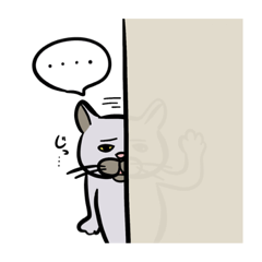 [LINEスタンプ] 画家YOSHIEシリーズ (雑ねこ編)