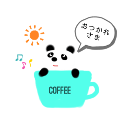 [LINEスタンプ] パンダ あいさつ言葉