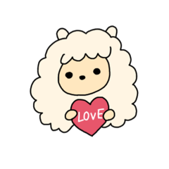 [LINEスタンプ] アルパカのぽふみとポピオ3